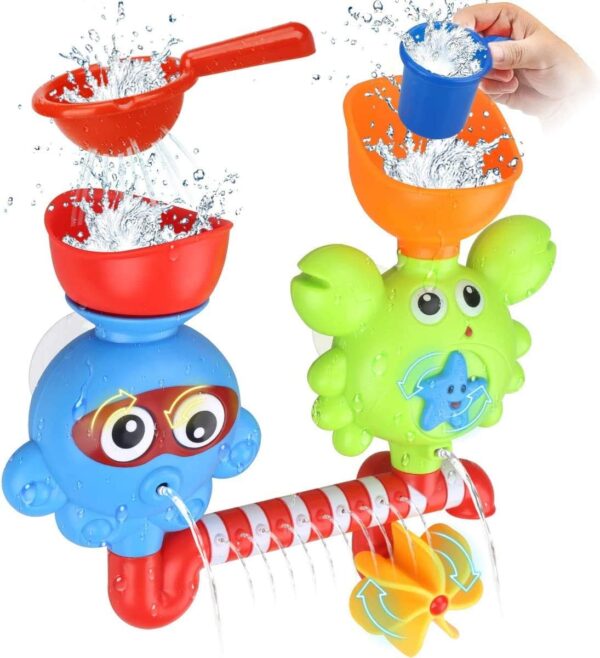 Fill and Spin Water Fountain Crab Bath Toy