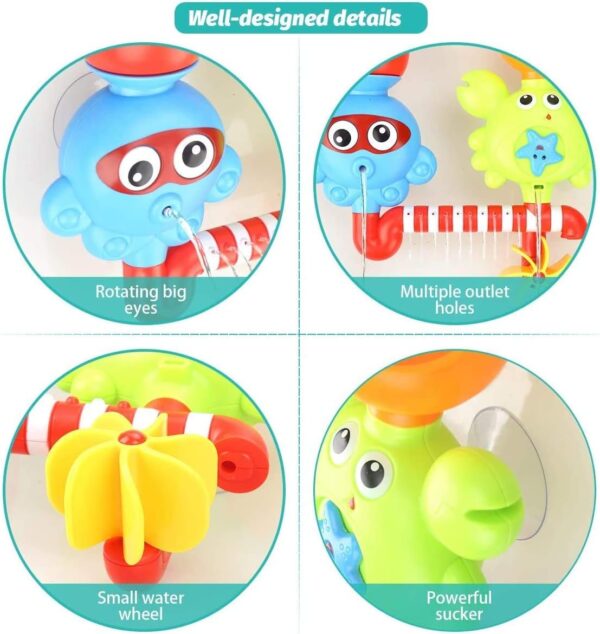 Fill and Spin Water Fountain Crab Bath Toy - Image 4