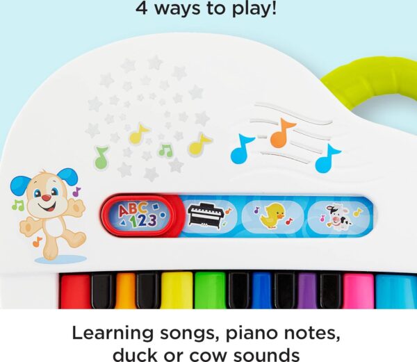 Laugh & Learn Silly Sounds Light-Up Piano Musical Instrument with Learning Songs - Image 2