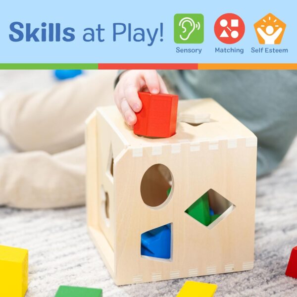 Classic Wooden Toy With 12 Shapes - Image 3