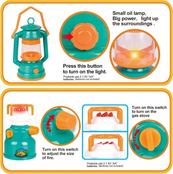 Pop Up Tent with Kids Camping Gear Set - Image 4