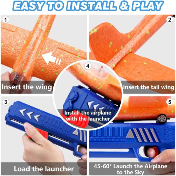 3 Pack Airplane Launcher Toy - Image 4