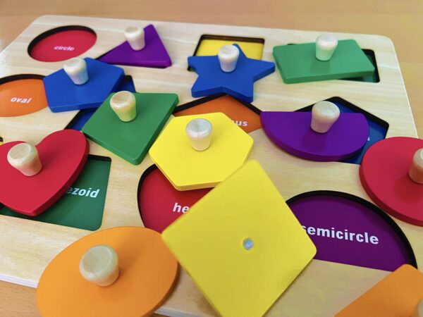 Shape Peg Puzzles Montessori Toy - Image 3