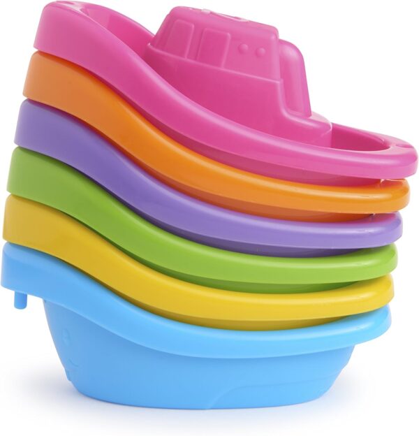 Little Boat Train Baby and Toddler Bath Toy, 6 Piece Set - Image 3