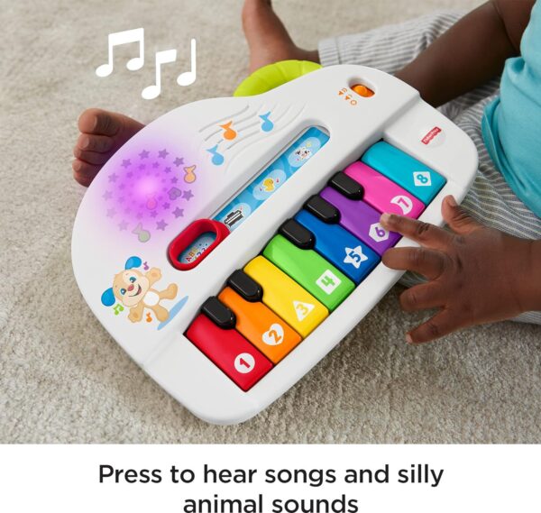 Laugh & Learn Silly Sounds Light-Up Piano Musical Instrument with Learning Songs - Image 4