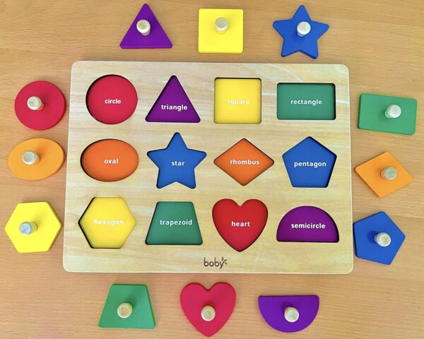 Shape Peg Puzzles Montessori Toy - Image 6